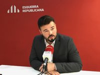 Rufián (ERC) cree que la mayoría de los 'comuns' son independentistas