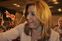 Susana Díaz no se resigna ni a "90 ni 85 escaños", sino que quiere ganar en España