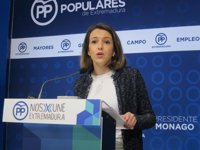 El PP dice que de la precandidatura a la secretaria del PSOE extremeño de Eva Pérez es una "moción de censura" a Vara