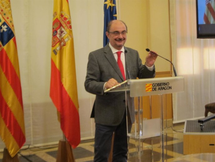 El presidente del Gobierno de Aragón, Javier Lambán                        