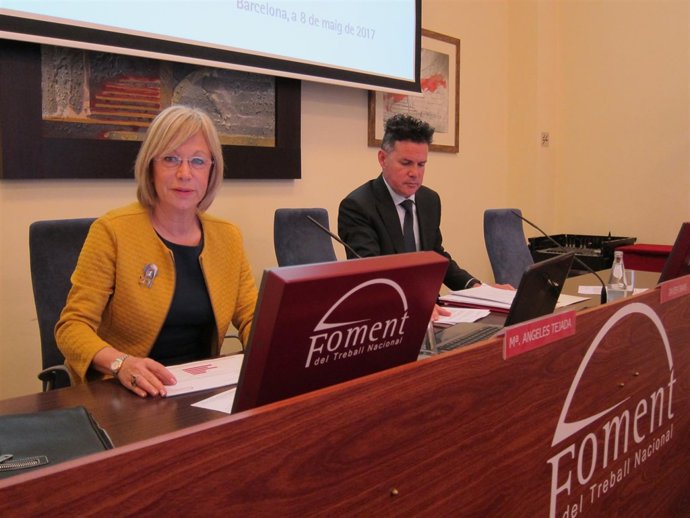 Javier Ibars, María Ángeles Tejada (Fomento del Trabajo)