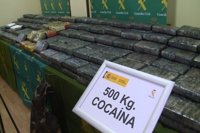 La Guardia Civil se incauta de 500 kilos de cocaína valorados en 40 millones en un contenedor procedente de Brasil