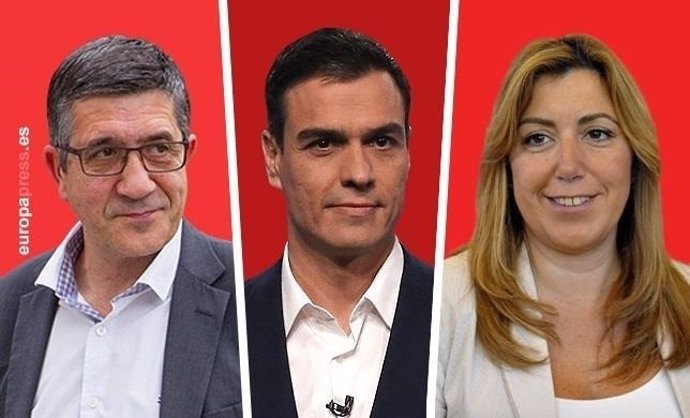 Candidatos a la Secretaría General del PSOE