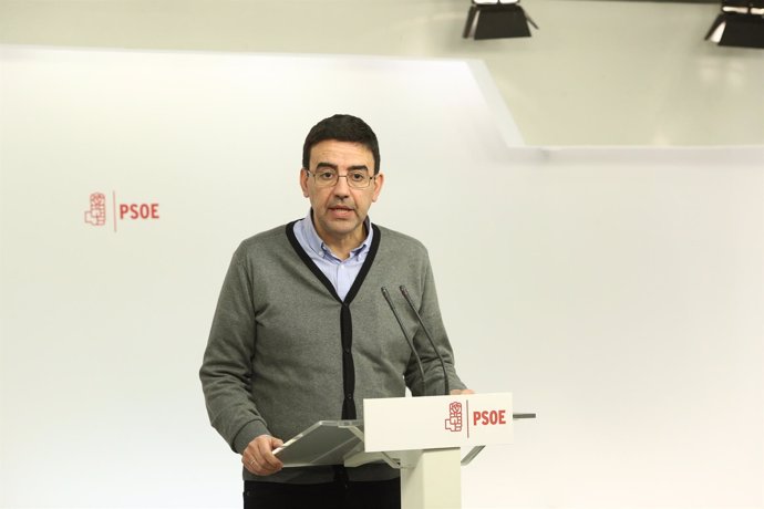 Rueda de prensa de Mario Jiménez en la sede del PSOE