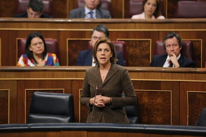 Cospedal en la sesión de control al Gobierno en el Congreso