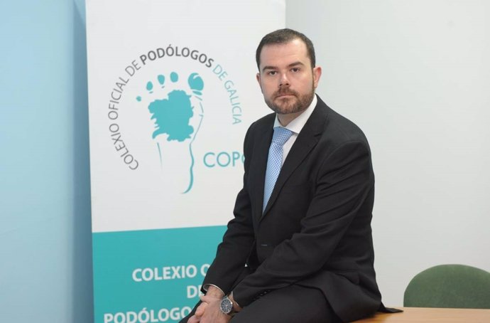 Borja Pérez, presidente del Colexio de Podólogos de Galicia.