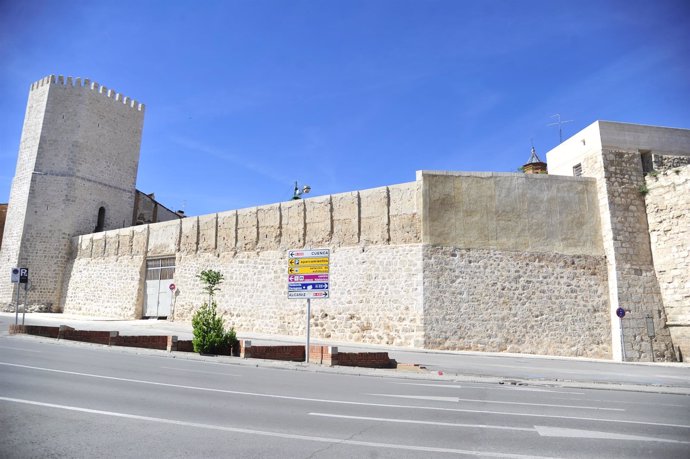 Tramo rehabilitado de la muralla de Teruel