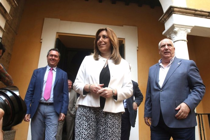 Susana Díaz, este lunes en un acto en Sevilla