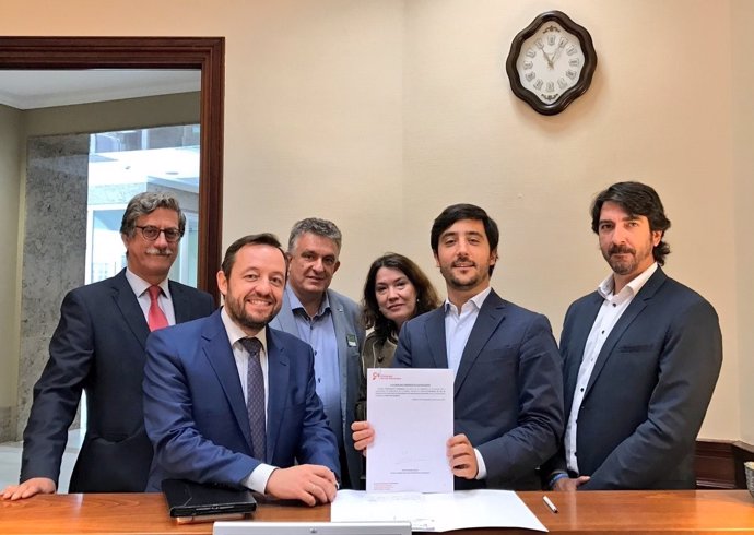 Toni Roldán, Francisco de la Torre y Sergio del Campo en el Congreso