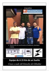 Cuatro andaluces cruzarán a nado el Estrecho para un proyecto solidario