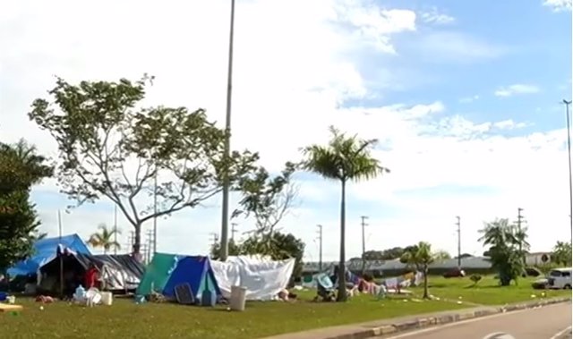 Campamento de inmigrantes en Manao