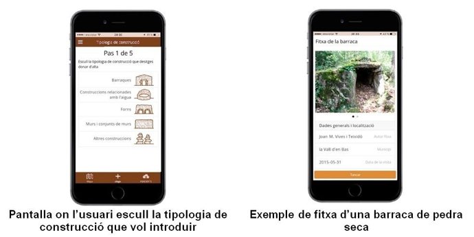 App per localitzar construccions de pedra seca