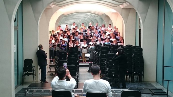 Ensayos del concierto 'Missa Papæ Marcelli' en Les Arts