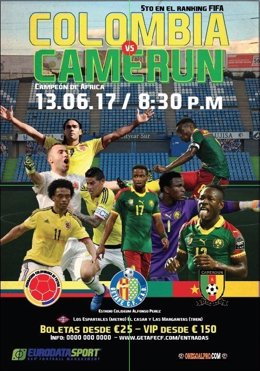 Colombia y Camerún se medirán en el Coliseum Alfonso Pérez