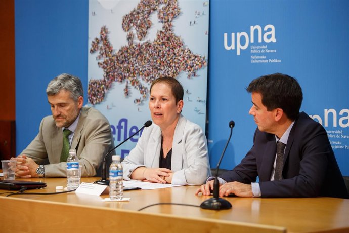 Barkos en la celebración del Día de Europa en la UPNA