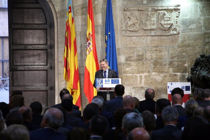 Puig interviene en el acto de conmemoración del Día de Europa