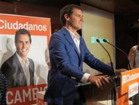 Albert Rivera habla este viernes en FNM del proyecto centrista y liberal de Ciudadanos, que está calando en Europa