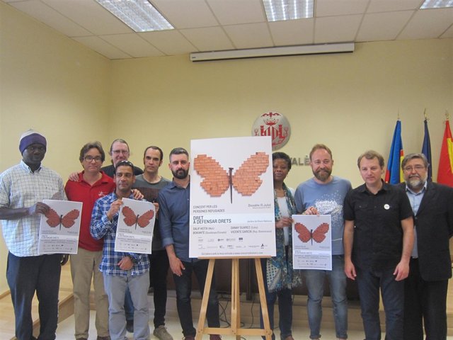 Presentación del concierto de Viveros solidario con los refugiados