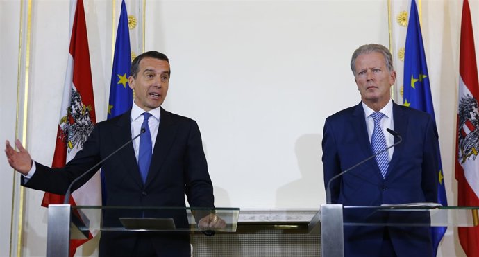 Christian Kern y Reinhold Mitterlehne