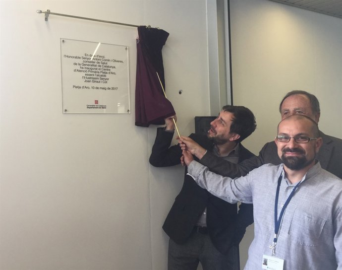 El conseller A.Comín en la inauguració del nou CAP de Platja d'Aro
