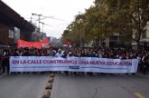 Foto: La manifestación chilena de estudiantes, violenta y con detenciones