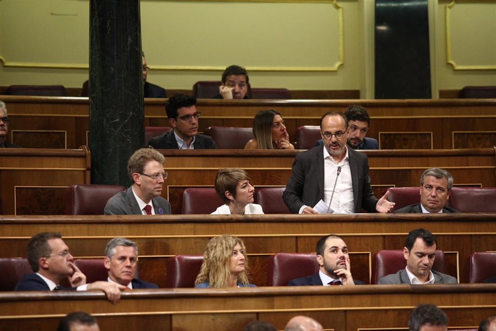 Carles Campuzano en la sesión de control al Gobierno en el Congreso