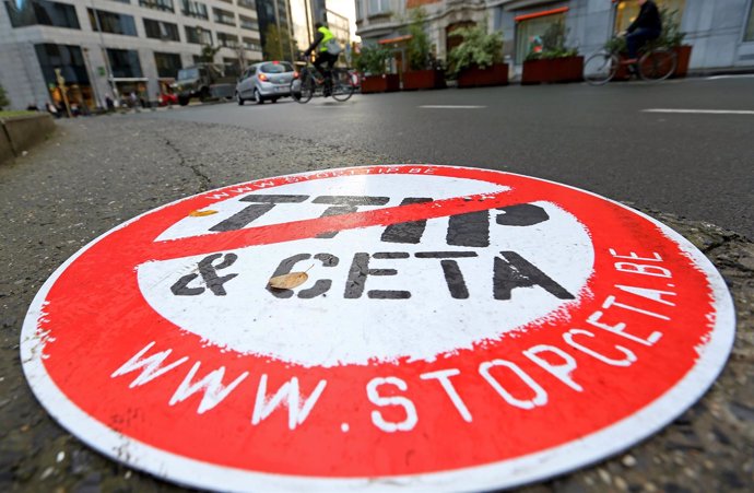 Movilización de protesta contra el TTIP y el CETA