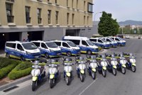 Policía Municipal de Pamplona cuenta con siete nuevos furgones y nueve motocicletas
