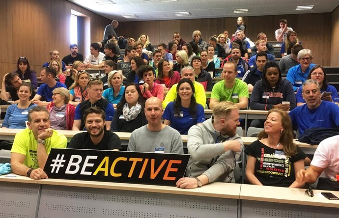 Susana Pérez-Amor en un encuentro de la Semana Europea del Deporte