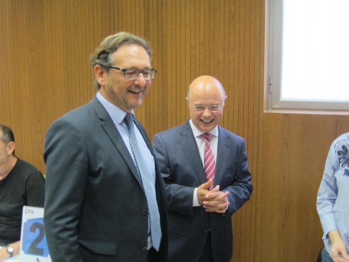 Alfonso del Moral y Andrés Carrillo, en la rueda de prensa