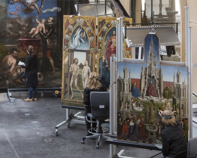 Taller de restauració. Museu Nacional del Prado