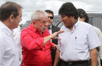 Morales aplaude el "retorno" a la política de Lula