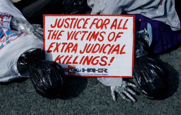 Protesta contra la 'guerra de las drogas' de Rodrigo Duterte