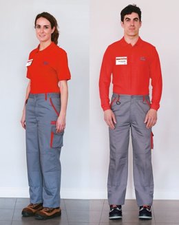 Uniforme de trabajo de los empleados de AVIA