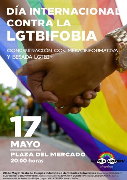 Cartel LGTB con concentración para 17 de mayo