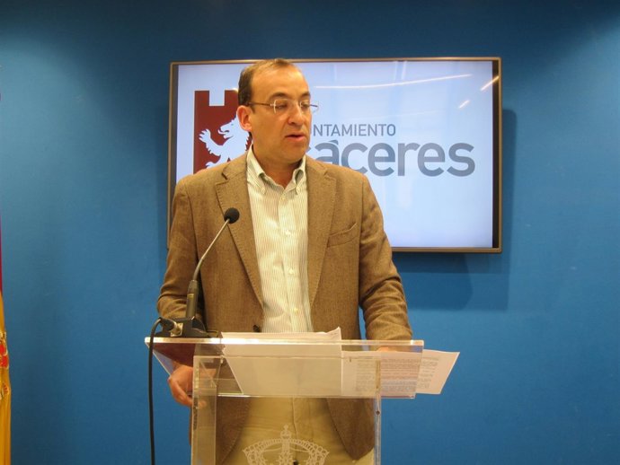 Rafael Mateos, portavoz del Ayuntamiento de Cáceres                        