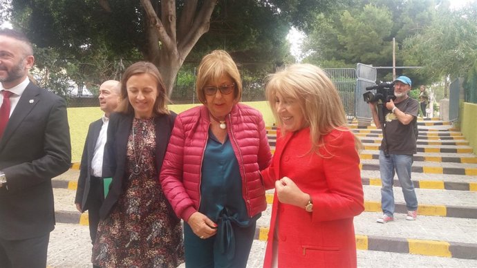 De la Calle a su llegada al IES Alhadra de Almería