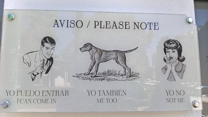 Una sentencia obliga a retirar un cartel sexista de una barbería