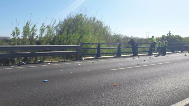 Instantánea del lugar del accidente