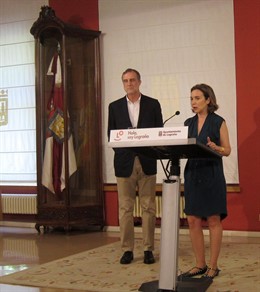 Gamarra y Ezquiaga, en la rueda de prensa