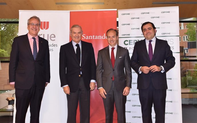 Banco Santander, Crue Universidades Españolas y CEPYME 