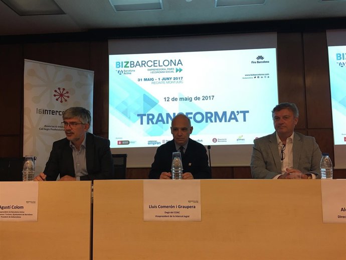 Agustí Colom, Lluís Comerón y Aleix Planas presentan Bizbarcelona