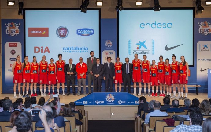 Presentación de la selección española femenina de baloncesto