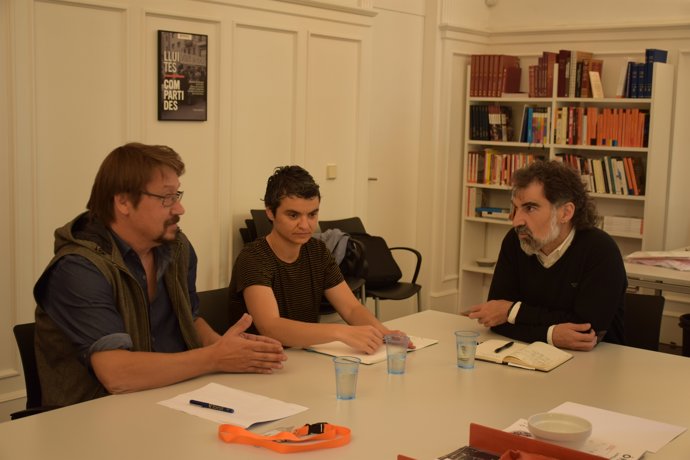 Reunió entre J.Cuixart (Òmnium) i X.Domènech (Un País en Comú)