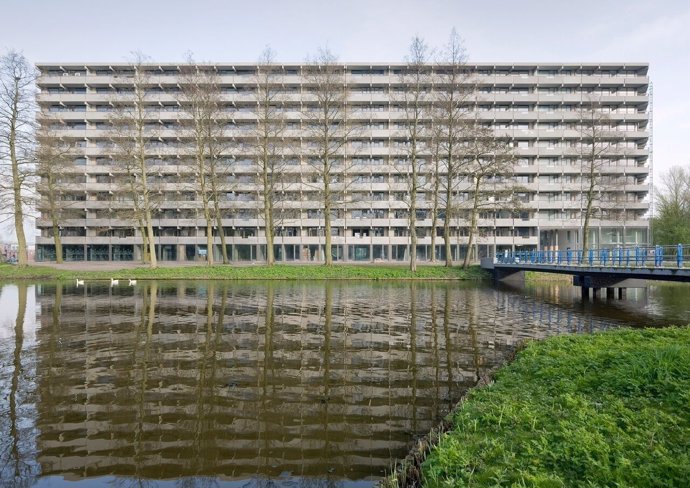 Edificio DeFlat Kleiburg, en Ámsterdam, Premio Mies van der Rohe