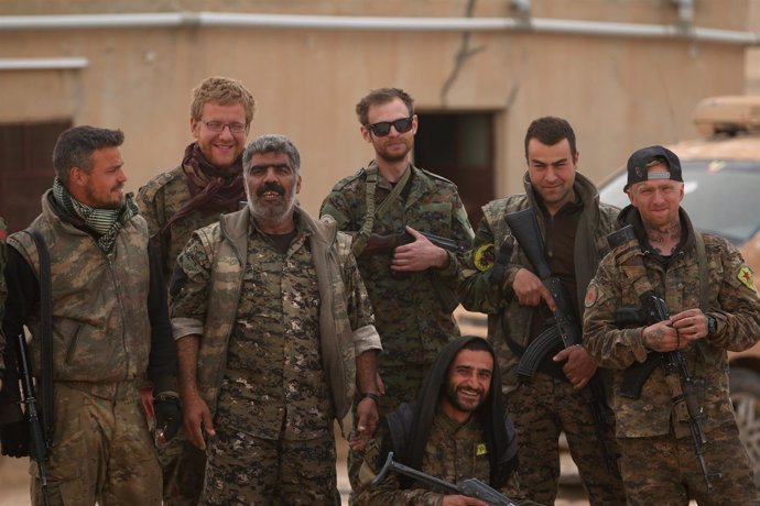Milicianos de las FDS en Tabqa