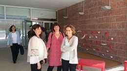 L'consellera d'Ensenyament M.Ruiz a l'escola Ca Fabra