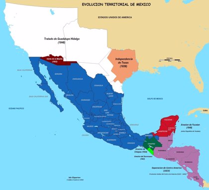 Por qué Texas, California, Arizona y Nuevo México dejaron de pertenecer a  México?