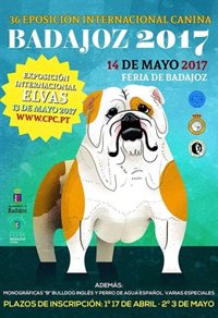 Perros de toda España y Europa se dan cita este domingo en una exposición en Badajoz