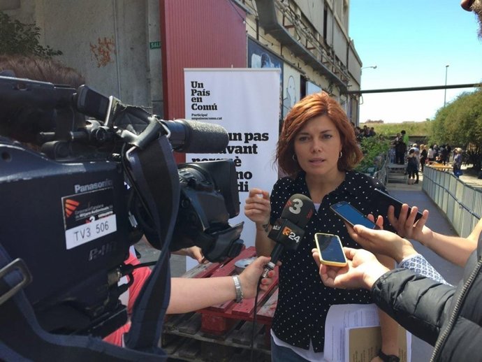 La coordinadora de comunicació dels 'comuns', Elisenda Alamany